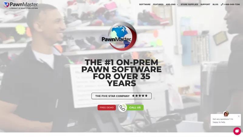 Homepage of PawnMaster