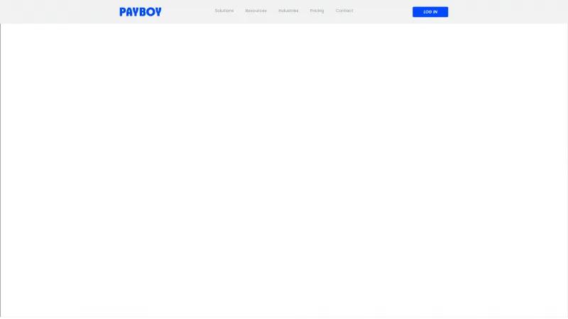 Homepage of Payboy