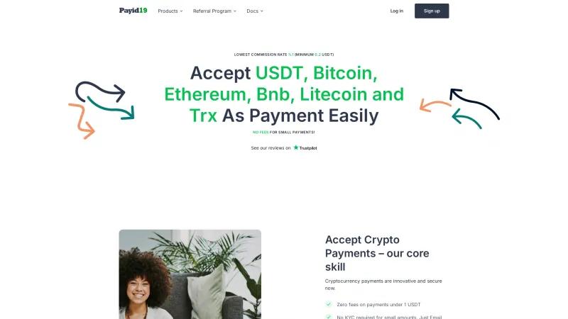 Homepage of Payid19.com