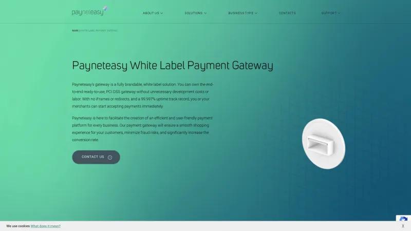 Homepage of Payneteasy