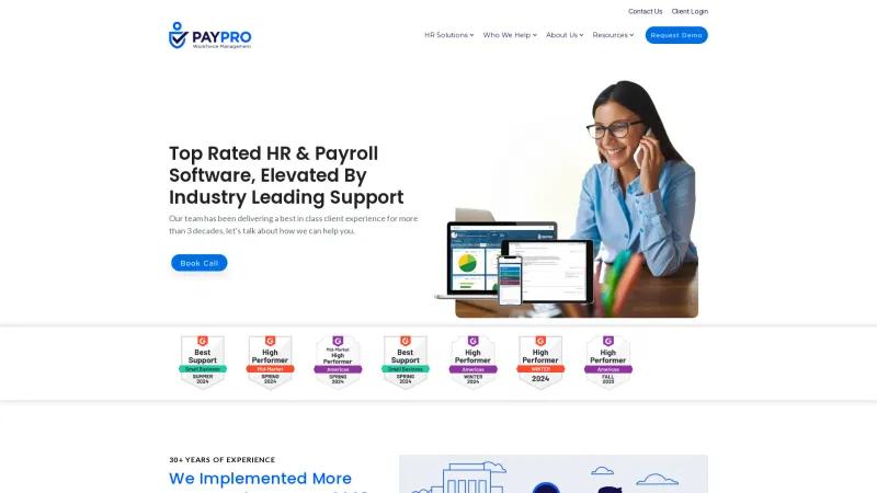 Homepage of Paypro Workforce Management