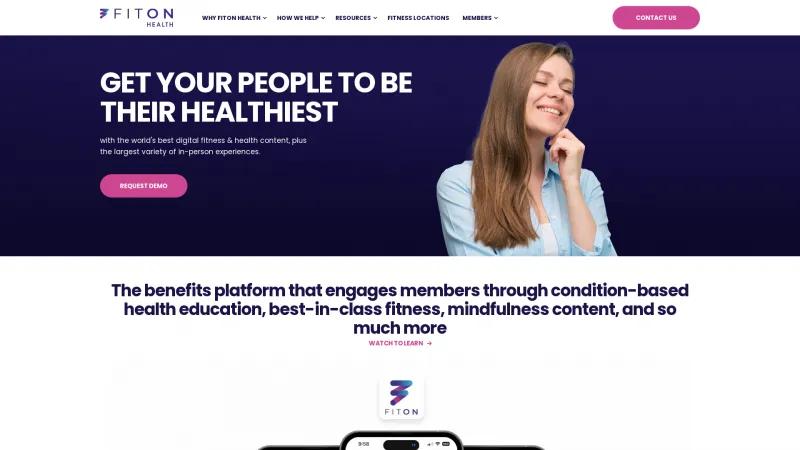 Homepage of Peerfit