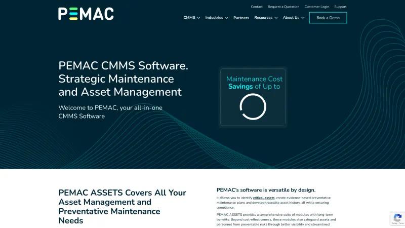 Homepage of PEMAC Assets