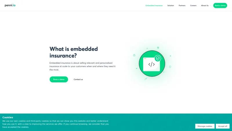 Homepage of Penni.io