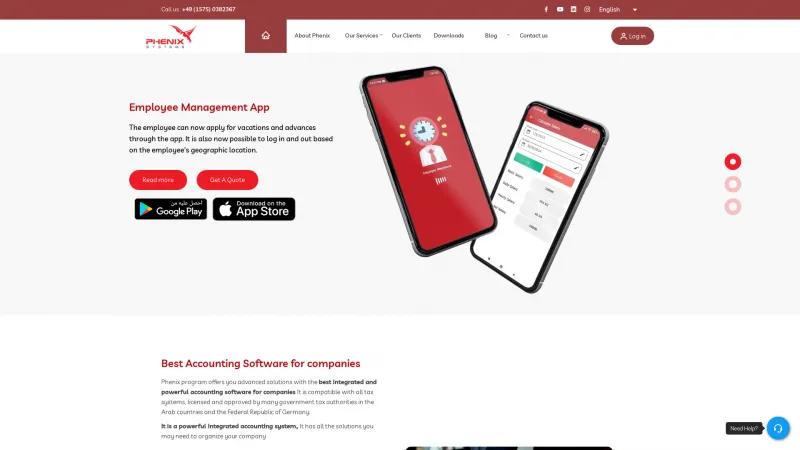 Homepage of Phenix Systems