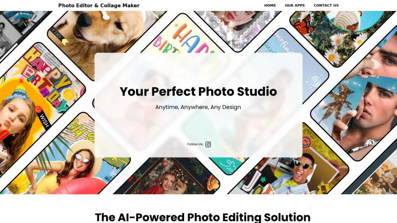 Homepage of Collage Maker | Photo Editor