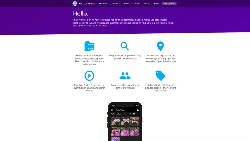 Homepage of PhotoPrism