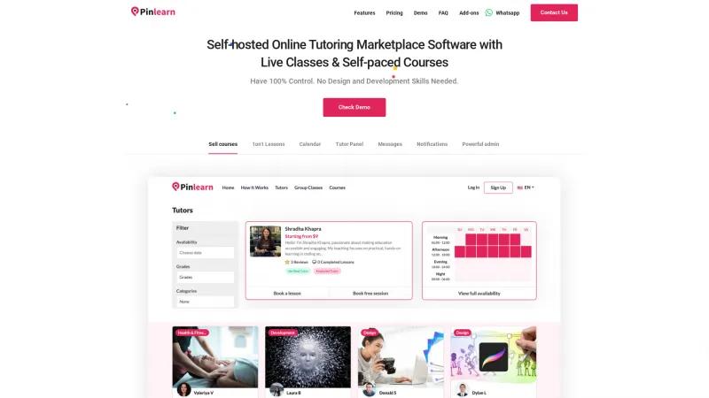 Homepage of Pinlearn