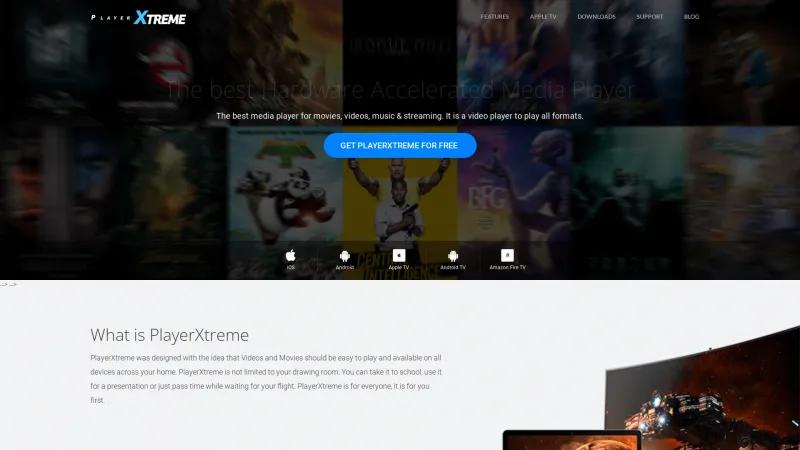 Homepage of PlayerXtreme