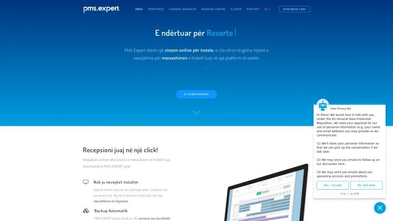 Homepage of PMS Expert