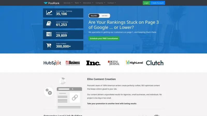 Homepage of Posirank