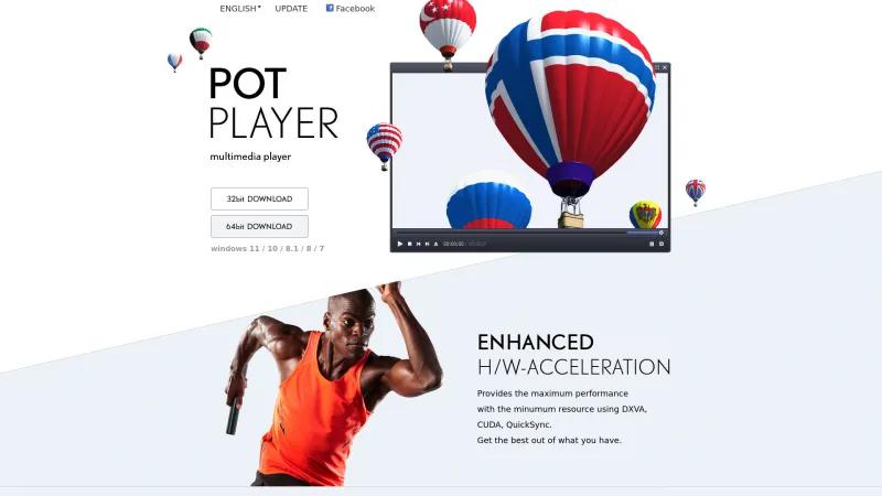 Homepage of PotPlayer