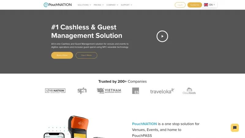 Homepage of PouchNATION