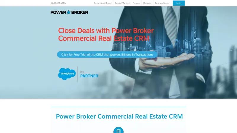 Homepage of Power Broker