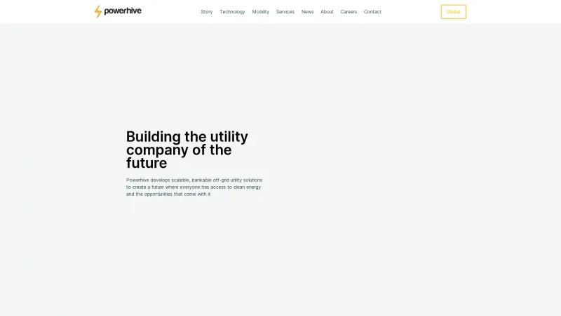 Homepage of Powerhive