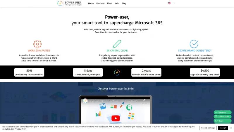 Transform Your Microsoft 365 Experience with Power-user: Boost Productivity and Document Efficiency Homepage of Power-user