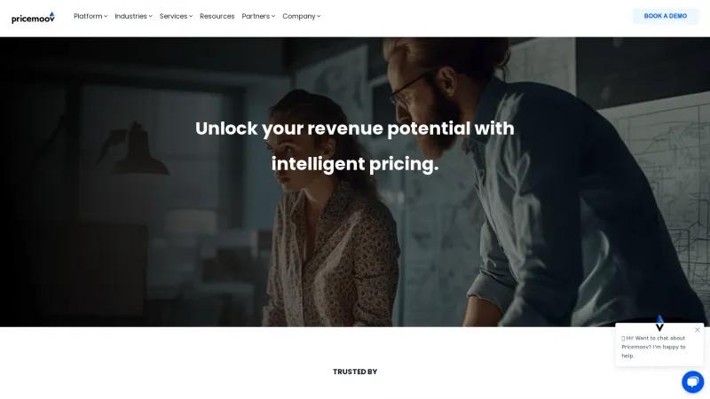 Homepage of Pricemoov