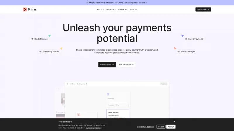 Homepage of Primer