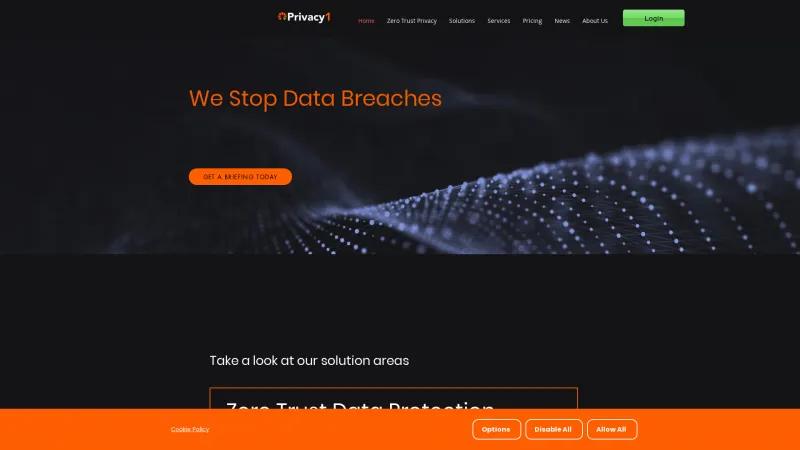 Homepage of Privacy1