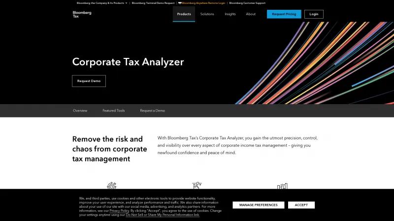 Homepage of Bloomberg Corporate Tax Auditing & Planning