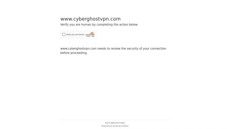 Homepage of CyberGhost VPN