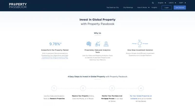 Homepage of Property Passbook