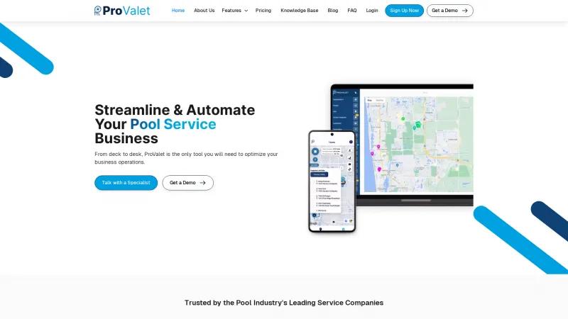 Homepage of ProValet