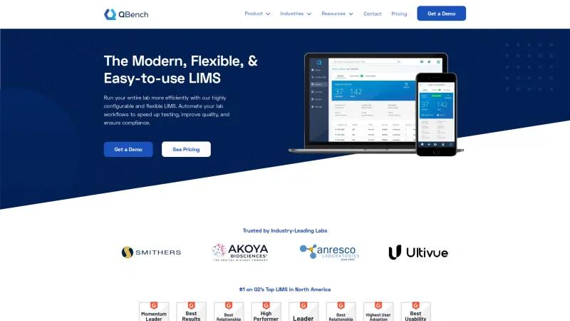 Homepage of QBench