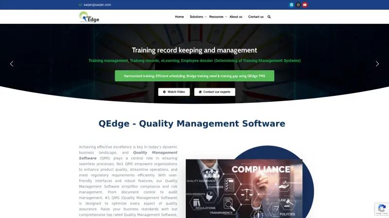 Homepage of QEdge