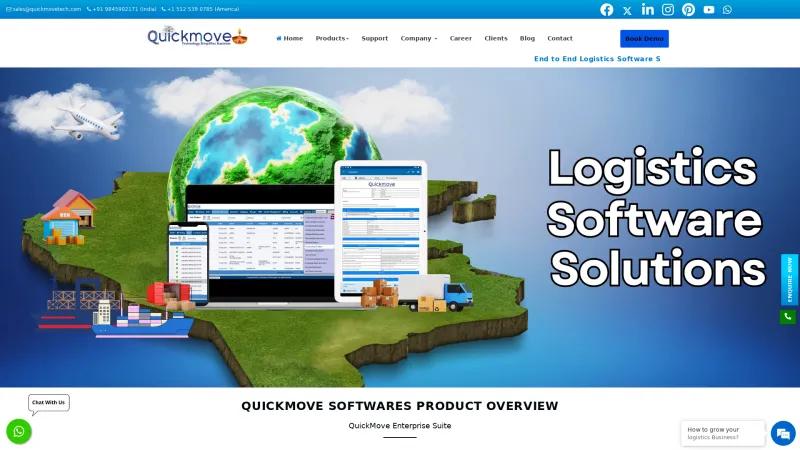 Homepage of QuickMove