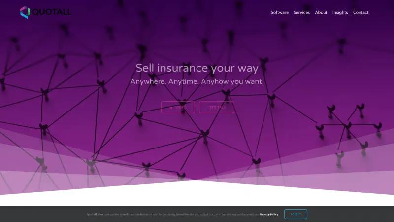 Homepage of Quotall