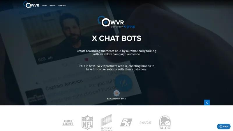 Homepage of QWVR