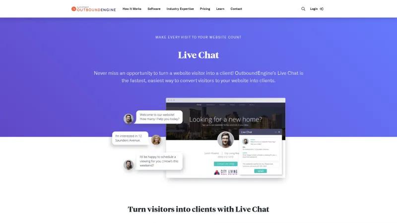 Homepage of ReadyChat