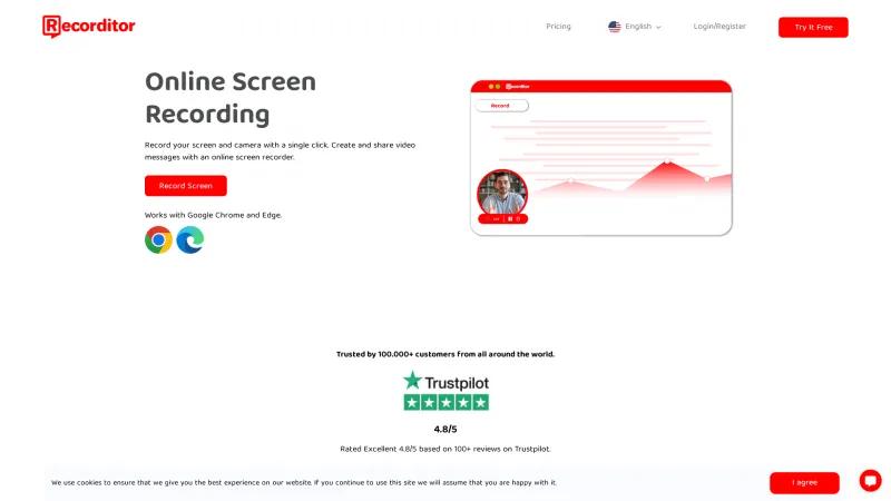 Homepage of Recorditor