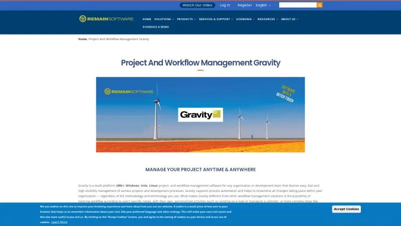 Homepage of Gravity