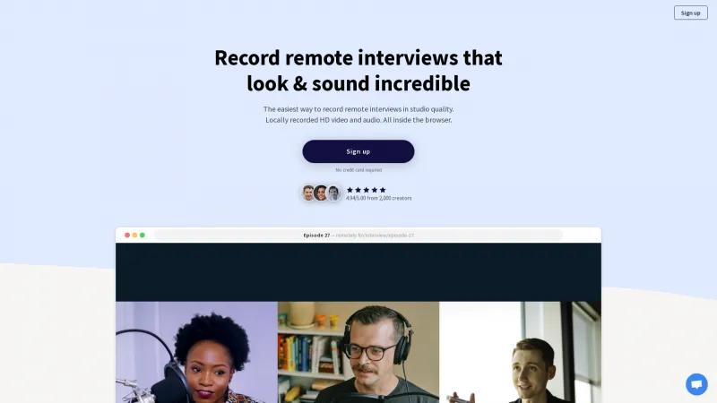 Homepage of Remotely.fm