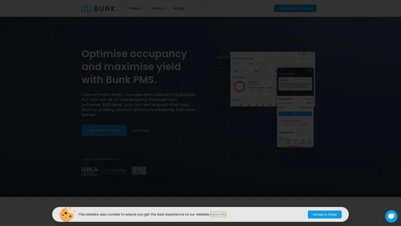 Homepage of Bunk