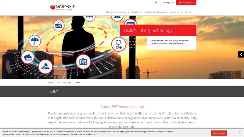 Homepage of LexID