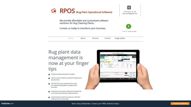 Homepage of RPOS