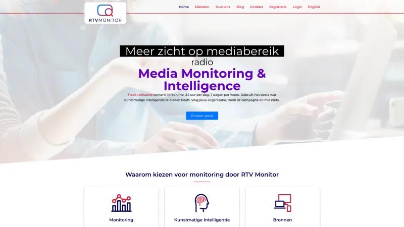 Homepage of RTV Monitor