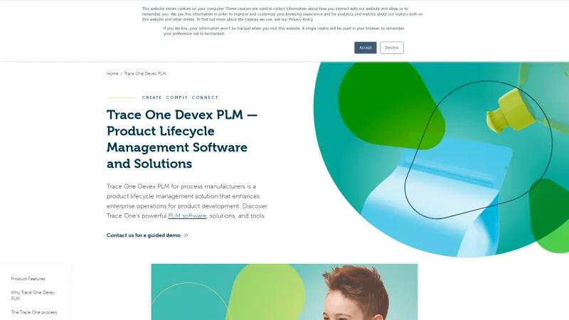 Homepage of Devex PLM