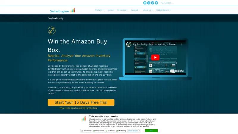 Homepage of BuyBoxBuddy