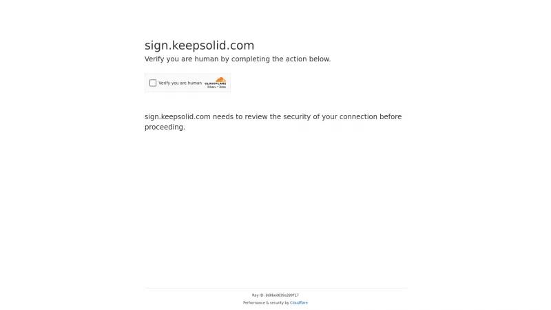 Homepage of KeepSolid Sign