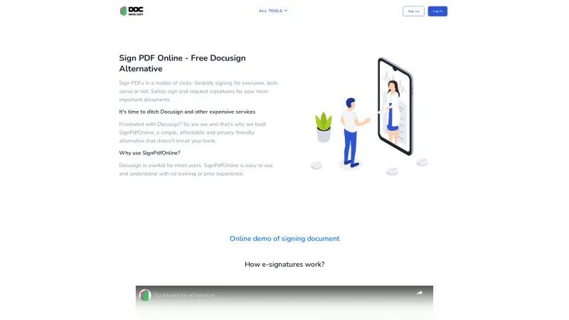 Homepage of DocMadeEasy