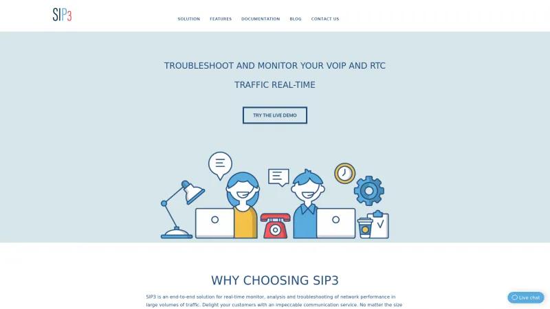 Homepage of SIP3