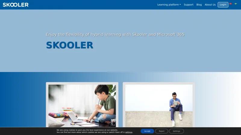 Homepage of Skooler