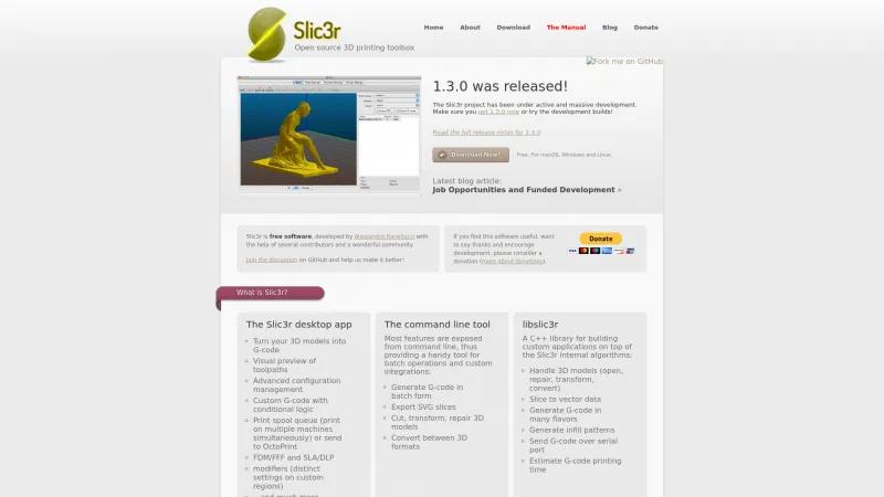 Homepage of Slic3r