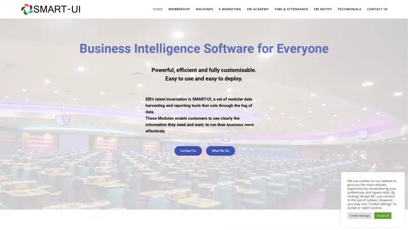 Homepage of SMART-UI