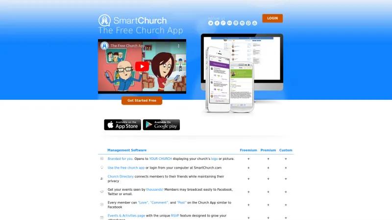 Homepage of SmartChurch