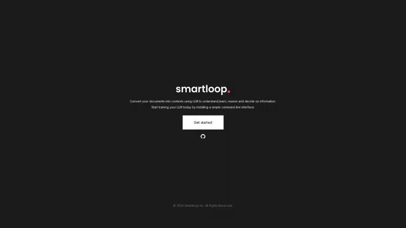 Homepage of Smartloop